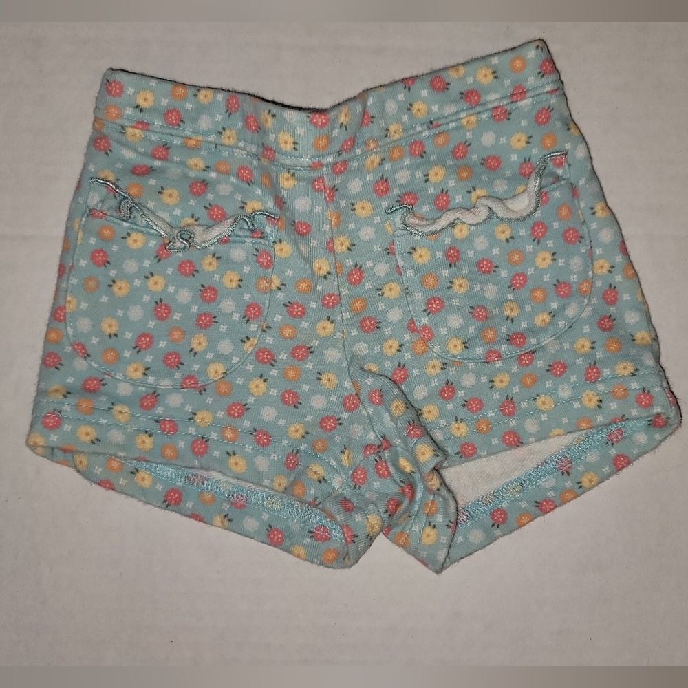 Gymboree Cotton Floral Patterned Shorts 3 6 Months Pockets